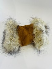 Girl's Faux Fur Tan Brown Hand Muff Warmer Winter Weather
