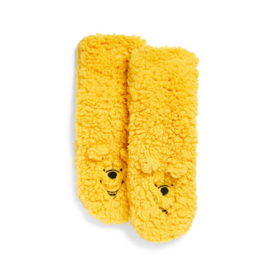 Disney Winnie The Pooh Womens Slip On Boots Borg Socks Boots Hat Socks Size 37-42