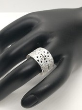 . 970 Solid Silver Women's Ring Size 6.5 Filigree New.