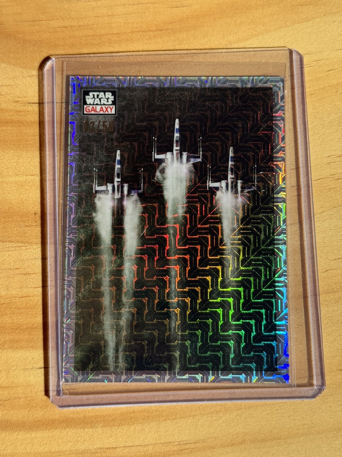 2023 Topps Chrome Star Wars Galaxy Silver Mojo /50 #89 X-Wings