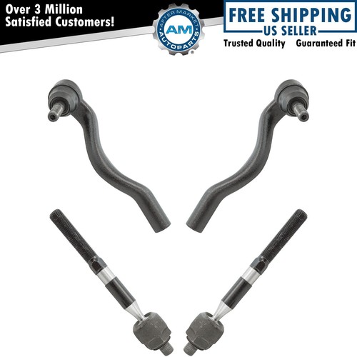 4 Piece Inner & Outer Tie Rod Kit for Jeep Grand Cherokee Dodge Durango