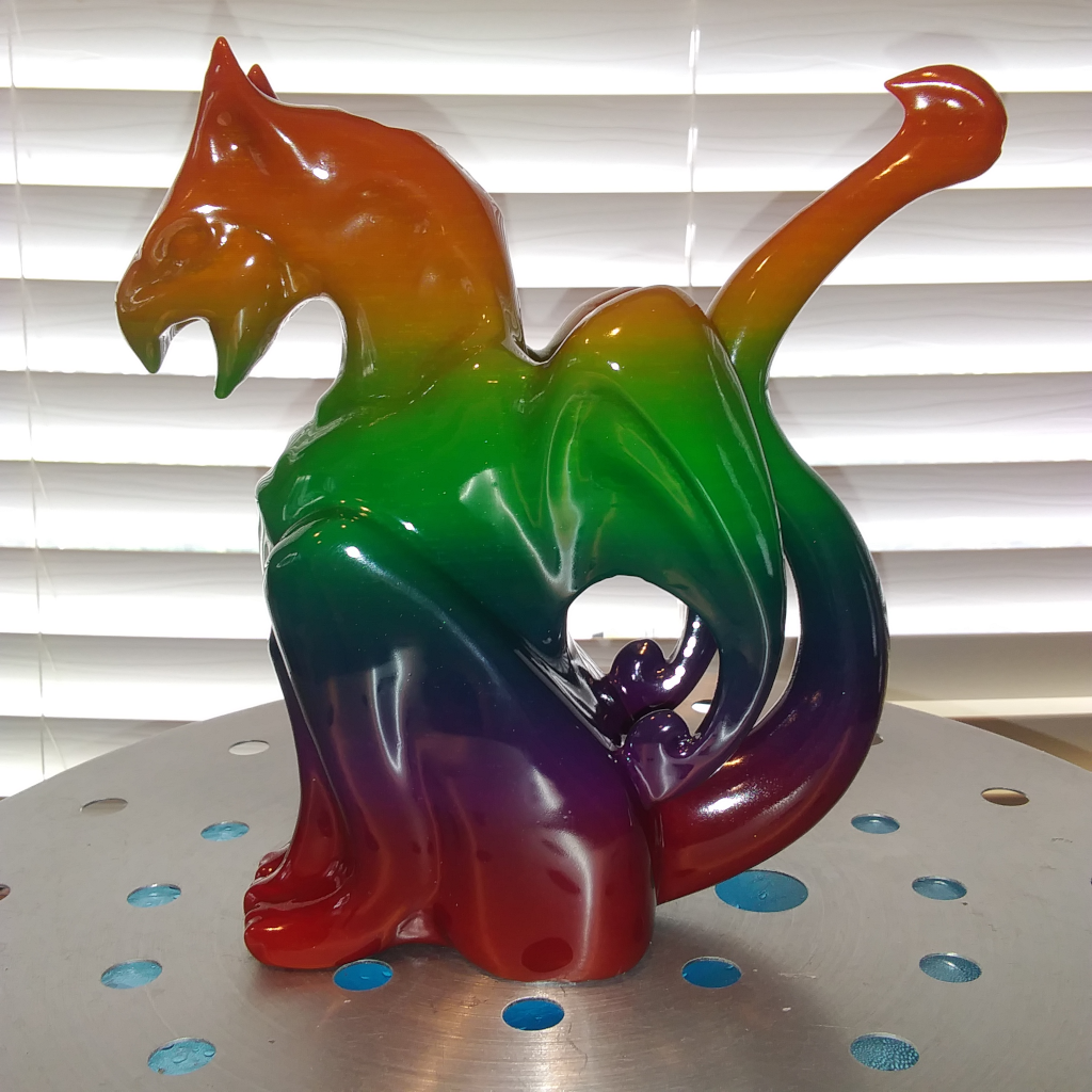 Dragon Bong Bubbler Rainbow Blend