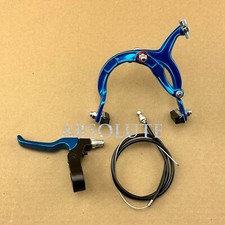 AltaLine BMX Brake FRONT Alloy BLUE Bike Bicycle BRAKE SET W/ Alloy Brake Lever.