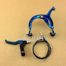 AltaLine BMX Brake FRONT Alloy BLUE Bike Bicycle BRAKE SET W/ Alloy Brake Lever.