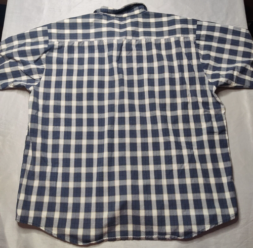 VTG BIG MAC WORKWEAR Blue Plaid Short Sleeve Button Shirt - Men Oversized XL - Picture 11 of 14