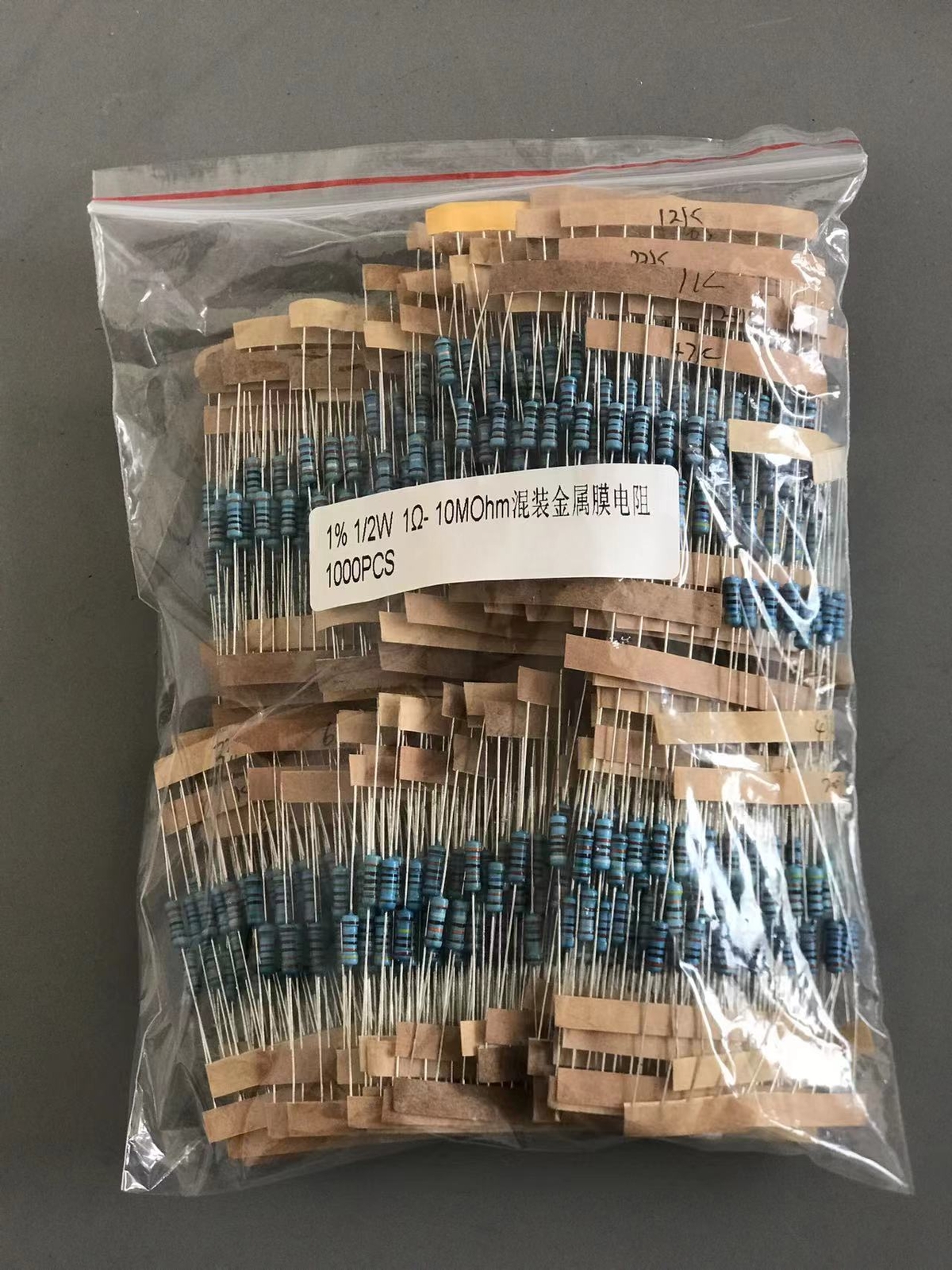 1/2W 1% 1000pcs 100Value Metal Film Resistor Assortment Kit 1Ω ~ 10 mΩ. Available Now for $24.53