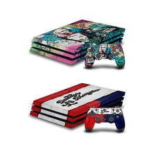 OFFICIAL SUICIDE SQUAD 2016 GRAPHICS VINYL SKIN DECAL FOR SONY PS4 PRO BUNDLE