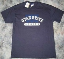 NEW UTAH STATE AGGIES MEDIUM FOOTBALL T SHIRT NCAA MED M BASKETBALL NCAA