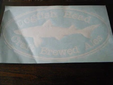 DOGFISH HEAD CRAFT BREWERY ALES LARGE DECAL NEW 9.5" 16.5" RARE DISCONTINUED HTF