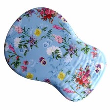 Ergonomic Mouse Pad with Wrist Rest Memory Foam for Carpal Tunnel Blue Floral