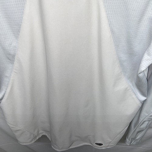 Adidas Athletic Mens Golf Jacket Size Medium Gray Zip Front Long Sleeve Running - Picture 12 of 12