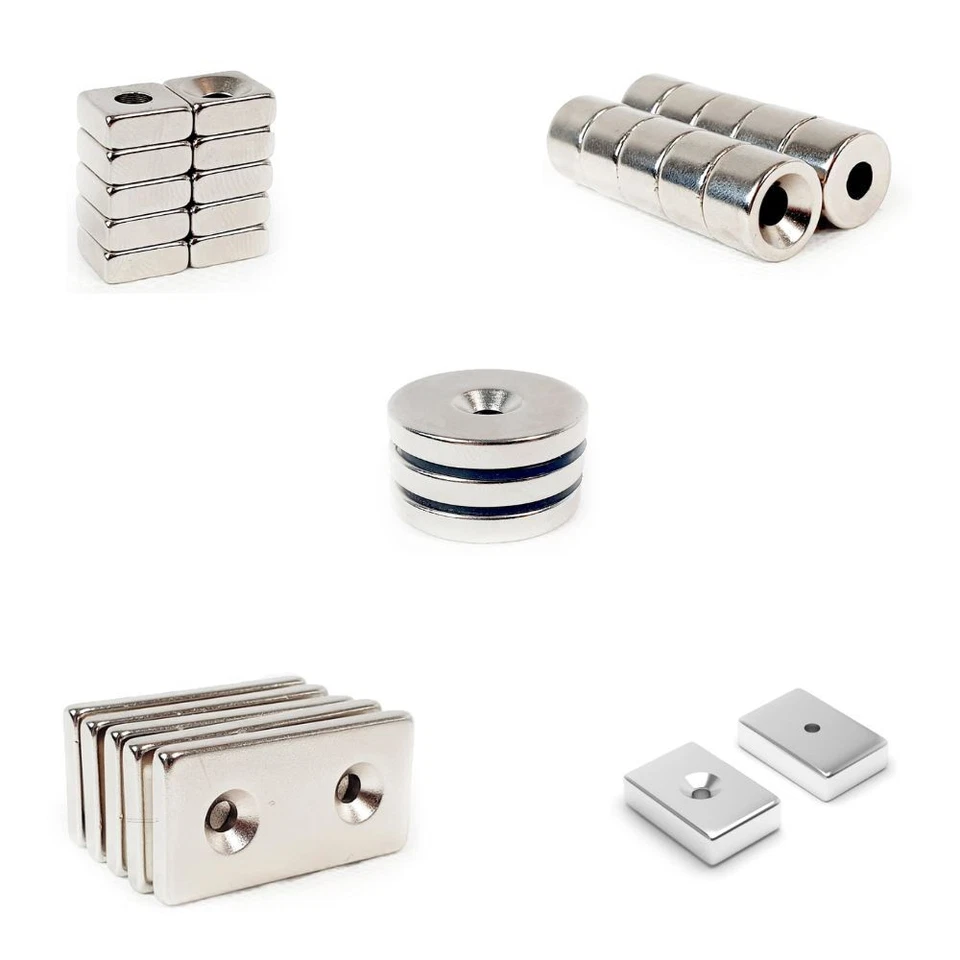 MAGNET STORE LIMITED Strong Neodymium Countersunk Magnets Big & Small Disc & Blocks From 4mm to 40mm