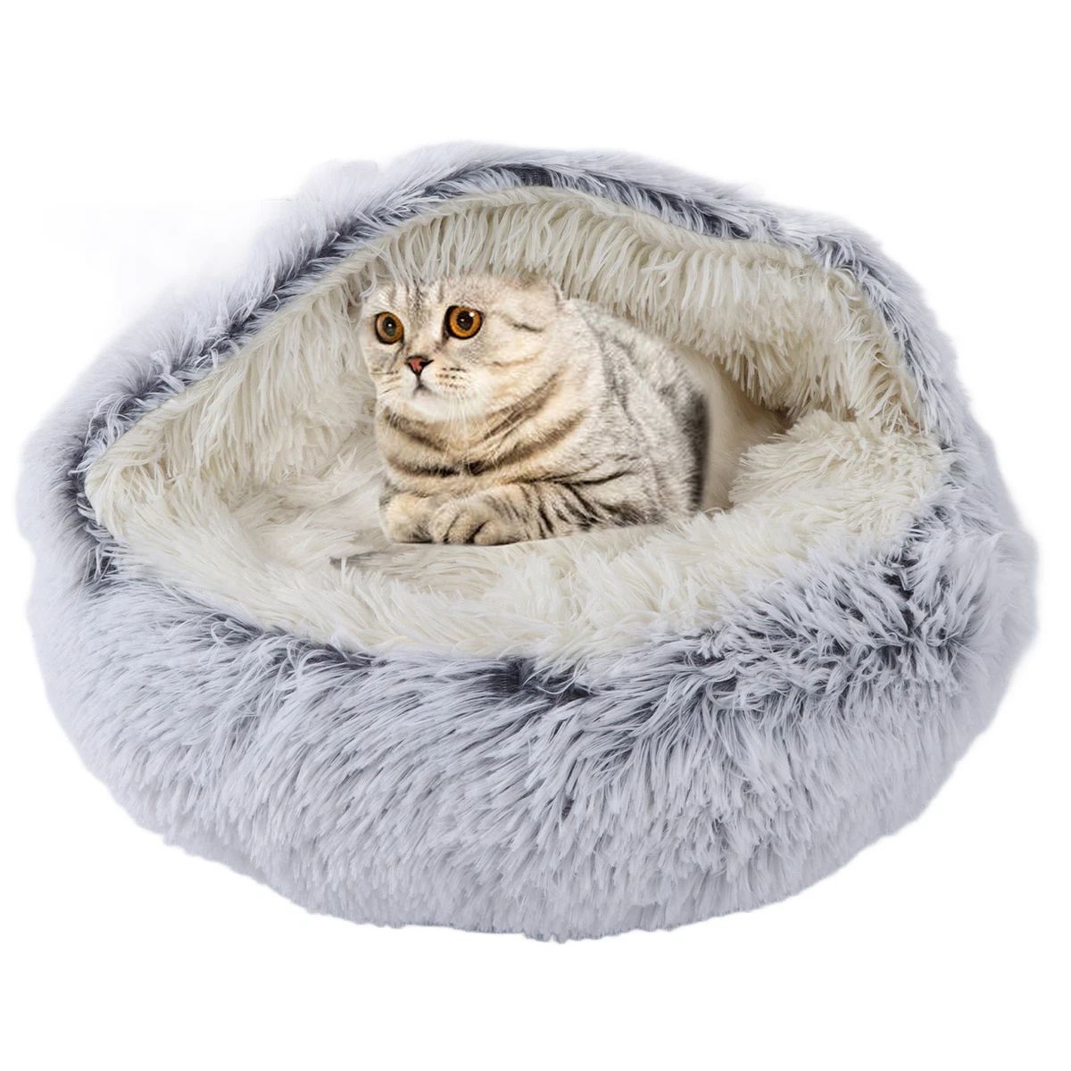 Round cat bed clearance cushion