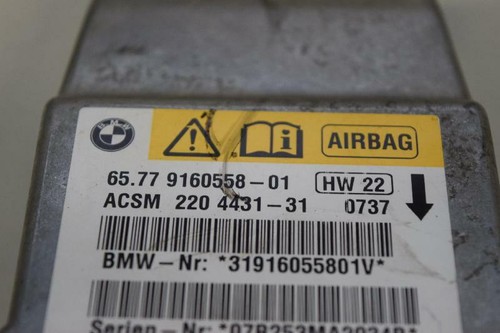 BMW E60 520d E61 Steuergerät Airbag Control unit airbag 9160558 - Picture 5 of 5