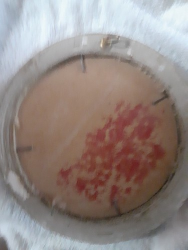 Vintage Cross Stitch WALL ART flower rose mid century round frame Cruel - Picture 13 of 14