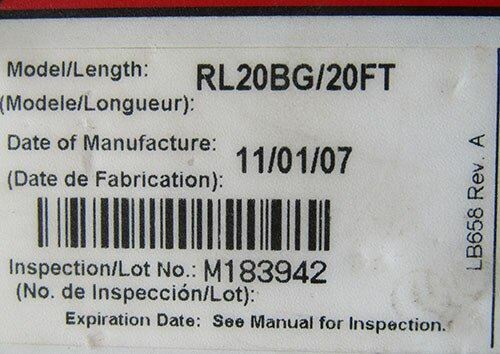 Miller FL20BG/20FT Mighty Lite Self-Retracting Lifeline 20' - Used - Picture 4 of 4