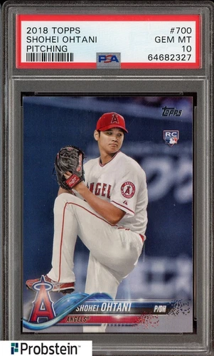 Auction #2 2018 Topps Chrome #700 Shohei Ohtani Pitching RC Rookie PSA 10