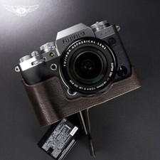 Fujifilm XT4 Camera Half Case Genuine Leather Insert Retro Cover TP Handmade New