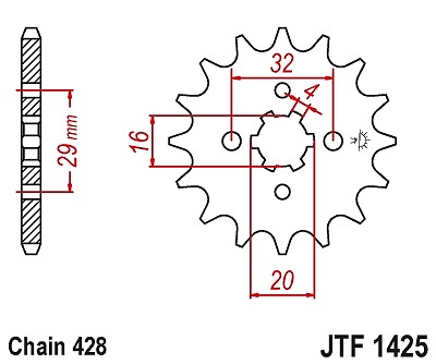 JUMADIBA gyahtei Sサイズ JT 15 Tooth FRONT Sprocket Fits SUZUKI GSXR125 / GXS-S125 (2017 to