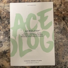 Aceology Hyaluronic Acid Intensive Repairing Mask 4 x 25g / 0.88 oz ; NEW in box