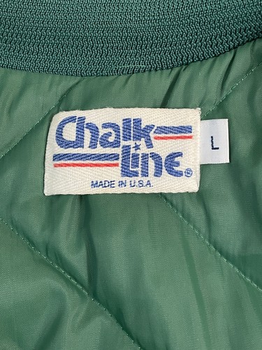 Miami Hurricanes Vintage 80s Chalk Line Satin Bomber Jacket - Made in USA - Picture 14 of 18