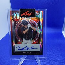 2023 Leaf Metal Baseball Wade Meckler Noble Red pulsar Production Proof Auto 1/1