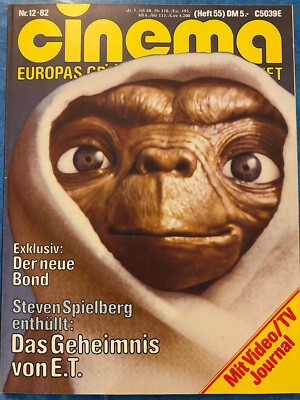 Cinema Zeitschrift 1982 Nr.12,Steven Spielberg-E.T.,James Bond,Bud Spencer