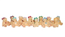Complete Set of 12 Cherished Teddies Little Sparkles Birthday Birthstone Bears