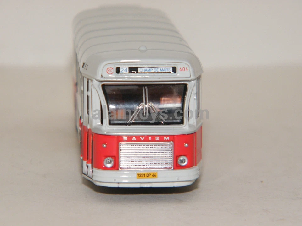 AUTOBUS SAVIEM SC 10 VILLE DE NANTES ROUGE & BEIGE BREKINA 1/87 Réf 61404 - Photo 2/4