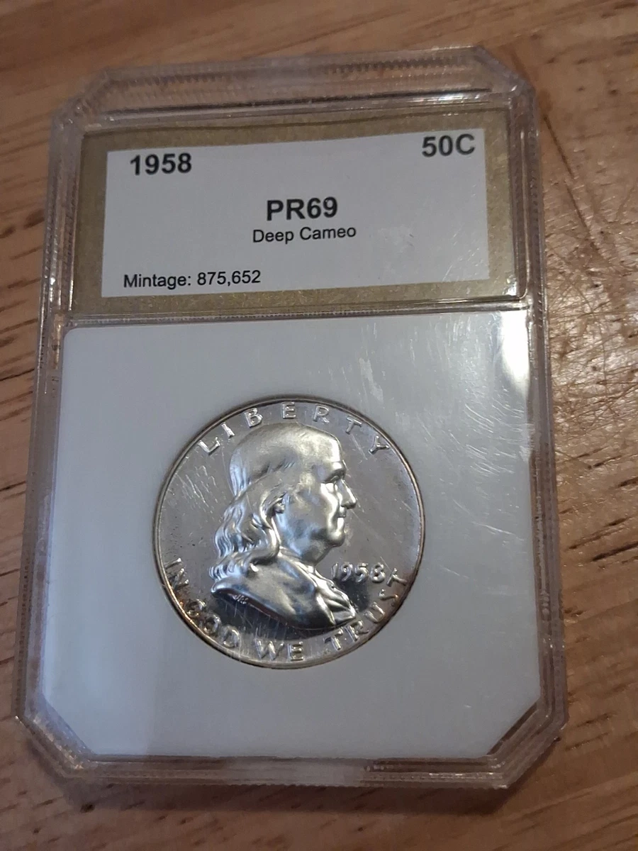 1958年 フランクリン半ドル 2枚セット 1958年 フランクリン半ドル 2枚セット Franklin Half Dollars (1948
