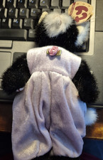 VTG 1993 Ty Collectible Purrcy Black White Cat
