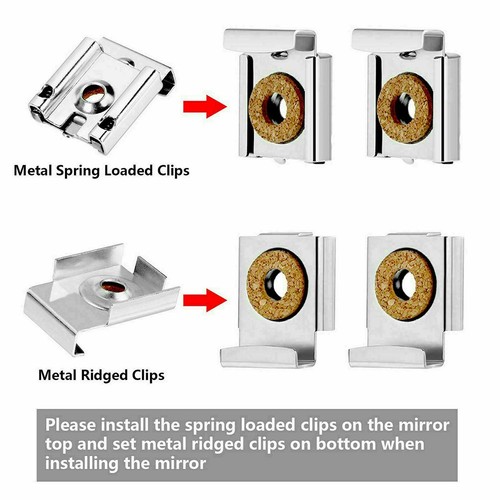 Heat-resisted Spring Loaded Clips Ridged Clips 4-6mm Range 4pcs ...