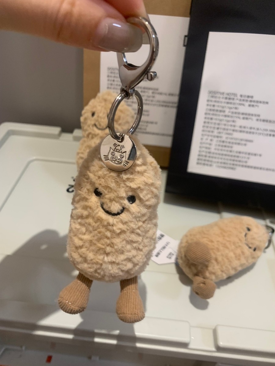 Jellycat Amuseable Peanut Bag Charm – Cute Plush Keychain | eBay