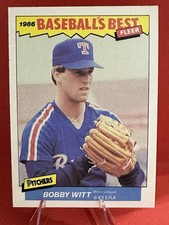 1986 Fleer Baseball's Best Sluggers vs. Pitchers - Bobby Witt #42 (RC)