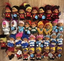Lot Of 34 Vintage Russ Trolls Around The World 5 Inch Dolls Countries Iceland