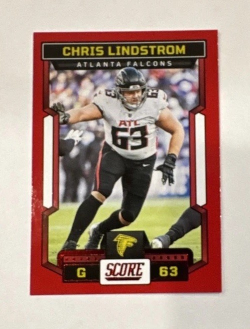 2023 Score - Chris Lindstrom #41 Red