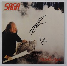Saga JSA Signed Autograph Album Record Vinyl Michael Sadler Ian Chrichton +