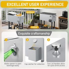 80QT Iron Spray Cooler with Shelf