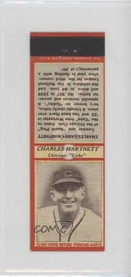1937 Diamond Matchbooks Portraits U3-2 Gabby Hartnett (Red Borders) HOF 0m8e