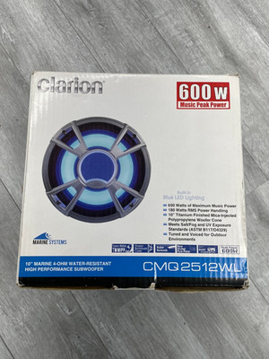 BRAND NEW!! CLARION 10'' 4-Ohm Water Resistant High Performance Subwoofer