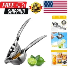 lemon Squeezer, Max Extraction Hand Press Lemon Juicer, Heavy Duty Manual Ora...
