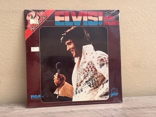 SEALED ELVIS PRESLEY DOUBLE DYNAMITE PAIR RCA RECORDS  COMPILATION SHRINK 2LP