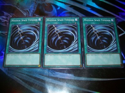 3x Mystical Space Typhoon 1st Edition Common L5DD-ENC17 Yu-Gi-Oh!