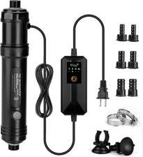 Aquarium U-V Light with Timer, 360 Protective Shield Clean Light for Green Wate