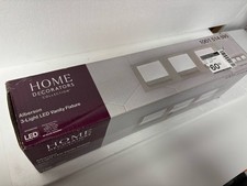 Home Decorators Alberson 3-Light LED Vanity Light Brushed Nickel 28024-HBU