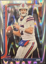 Josh Allen 2025 Topps Chrome RayWave #34 - Bills
