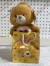 2004 Care Bear Tenderheart Bear 7" Plush Bear in Gift Bag