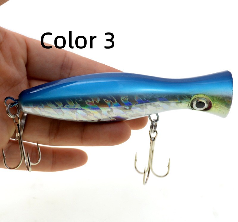 5pcs Big Top Water Poppers Artificial Lure For Saltwater Fishing 12cm 42g - Image 4