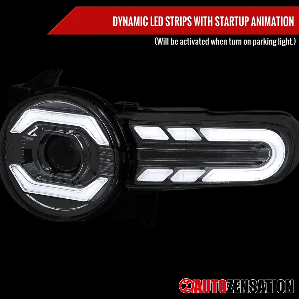 Fits 2007-2014 Toyota FJ Cruiser Projector Headlights LED Sequential Left+Right Foto 4 de 4