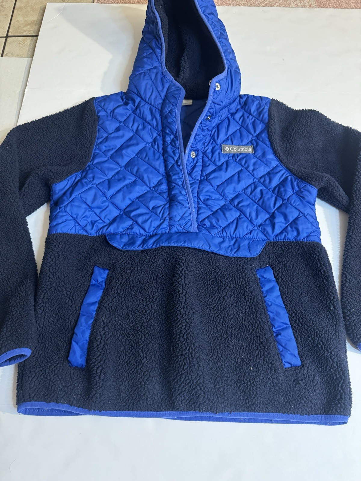 Columbia Women's Sweet View Fleece Hooded Pullover Lapis Blue Dark Nocturnal XS thumbnail 3